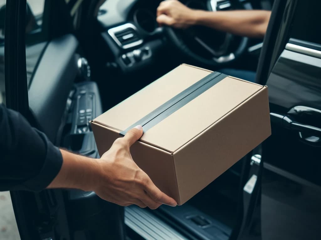 Ilustrační obrázek přepravy zásilek taxi služby RadioTaxi Plzeň